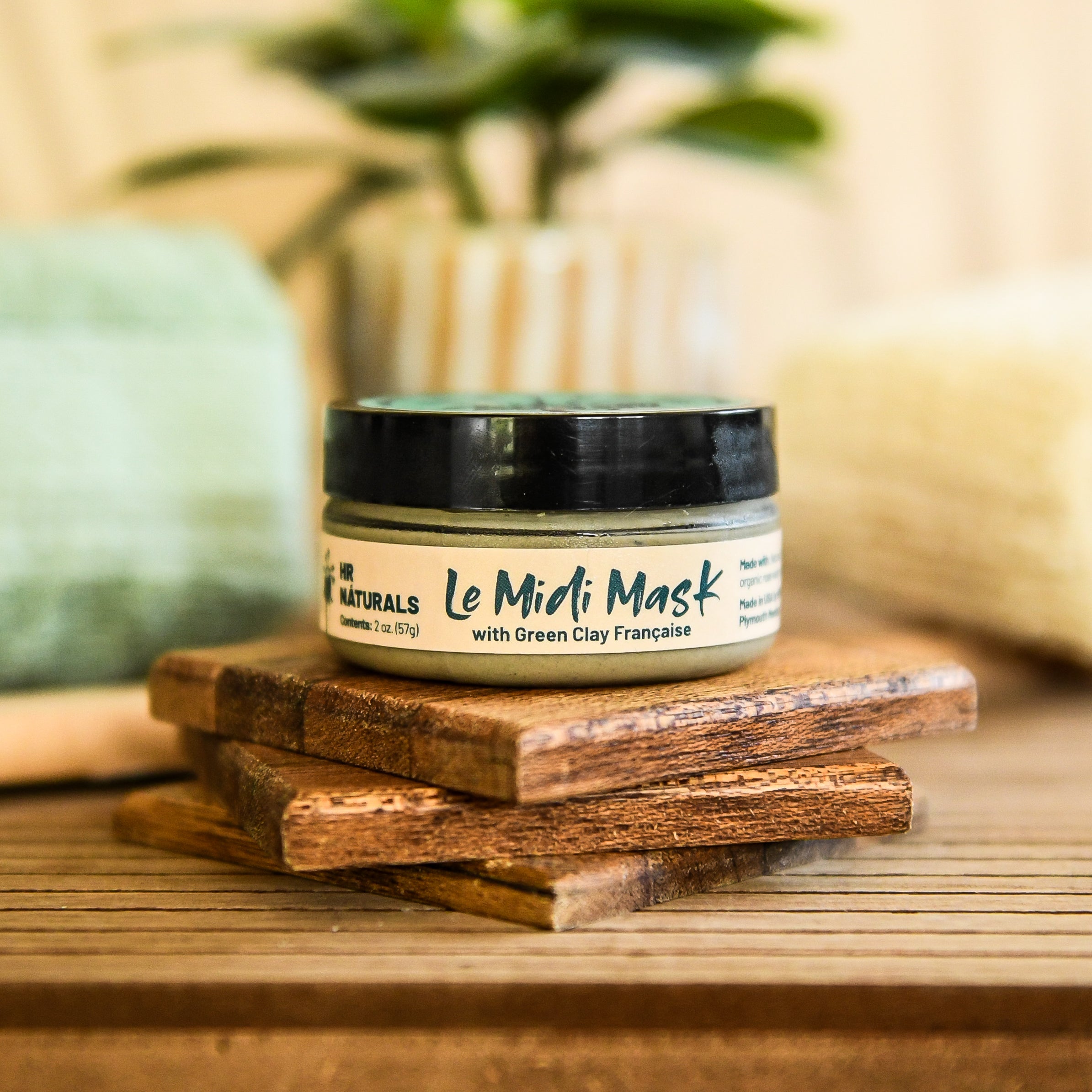 Le Midi Mask with Green Clay Française