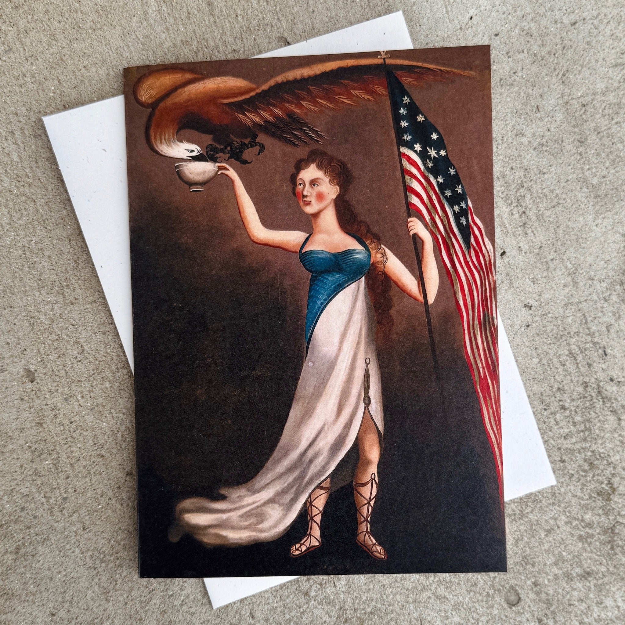 Blank Greeting Card - Liberty Regnant