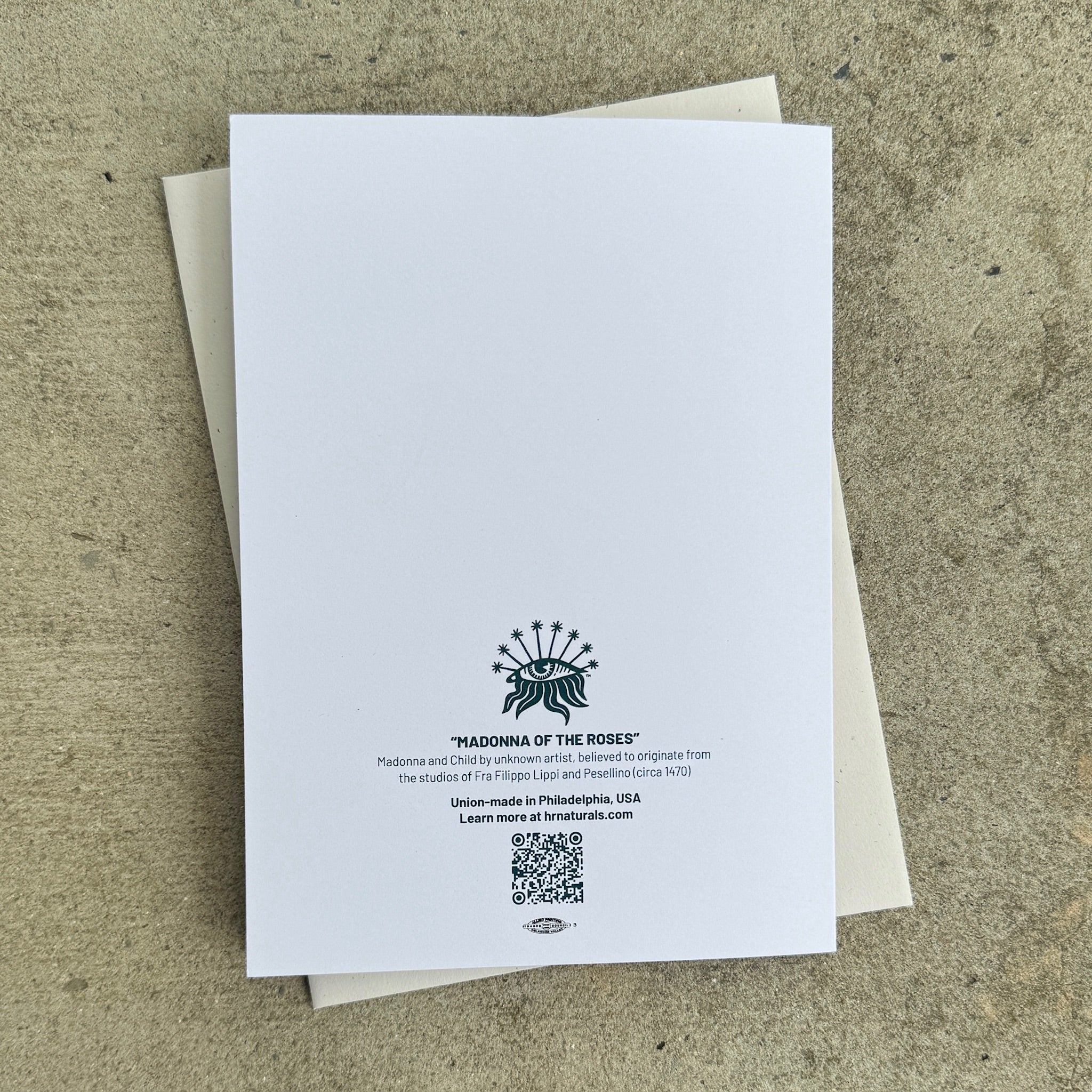 Blank Greeting Card - Madonna of the Roses